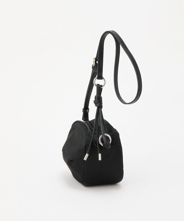 russet クラウズナイロンサークルミニショルダーバッグ(CE-1728) Black