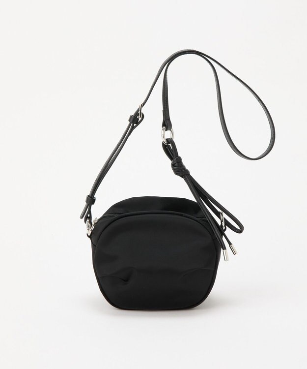 russet クラウズナイロンサークルミニショルダーバッグ(CE-1728) Black