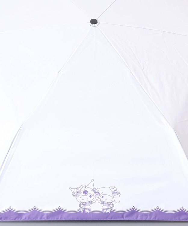 AURORA 【 ANNA SUI（アナ スイ）】マイメロディ&クロミ 晴雨兼用傘（折りたたみ傘）シルエット パープル
