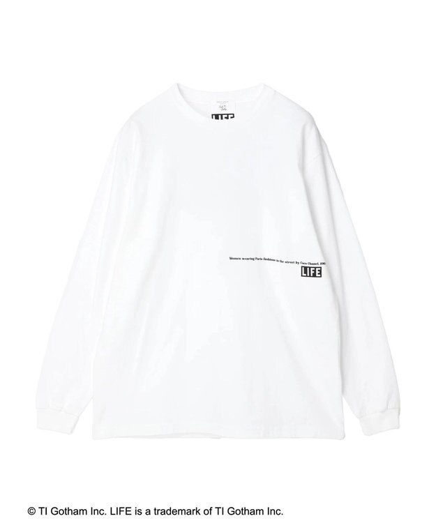 Green Parks ＬＩＦＥ　フォトプリントロングＴシャツ Black