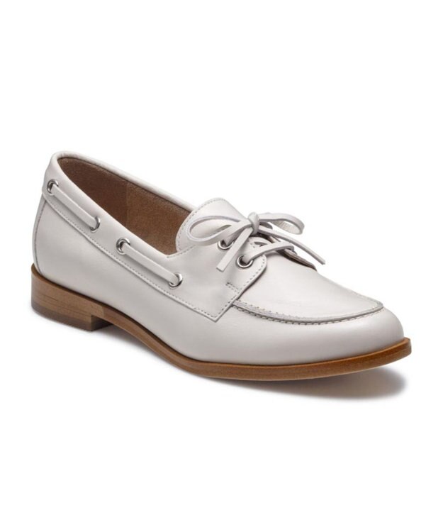 REGAL FOOT COMMUNITY 【リーガルレディース】F83R デッキタイプローファー カジュアルシューズ アイボリー