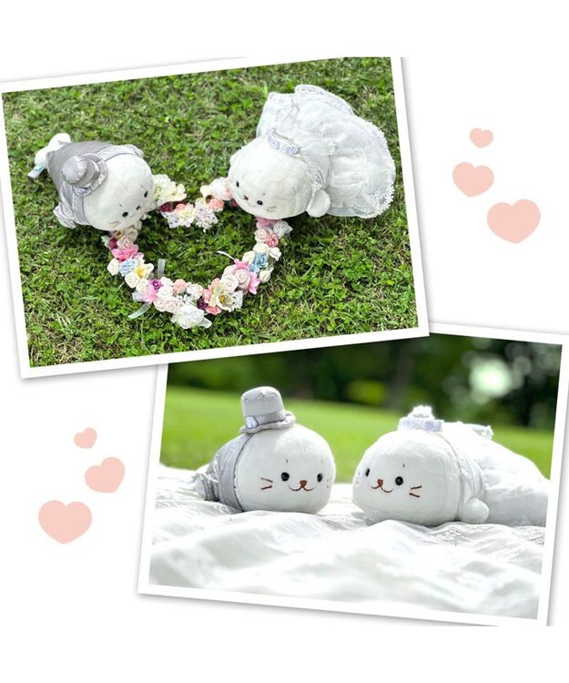 Mother garden しろたん ウェディング マスコット セット ウェディングドール ホワイト