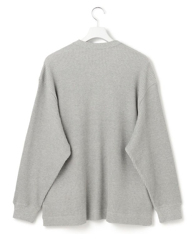 J.PRESS YORK STREET 【UNISEX】ワッフルロングスリーブ Tシャツ ライトグレー系