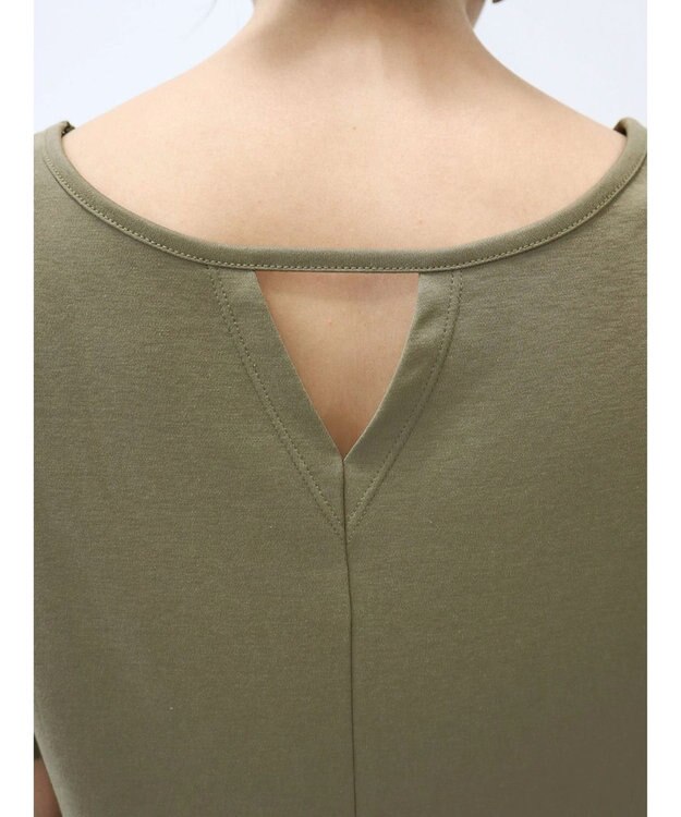 Green Parks Ｂ．ドッキングボリュームギャザーワンピース Black