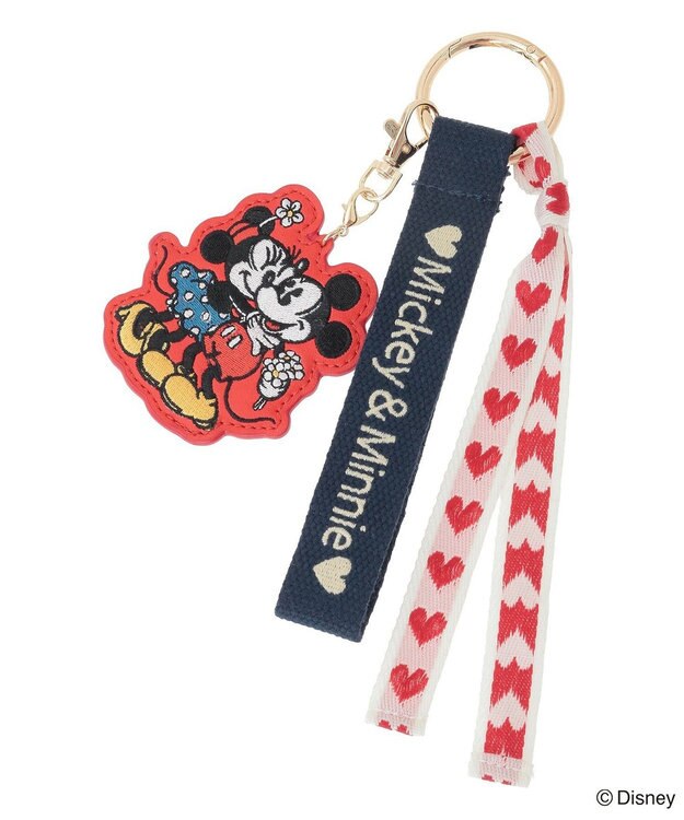 Green Parks ミッキー＆フレンズ／刺繍チャーム Red