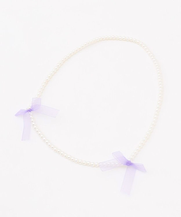 ANY KIDS ネックレス付き ネコTシャツ エクリュ