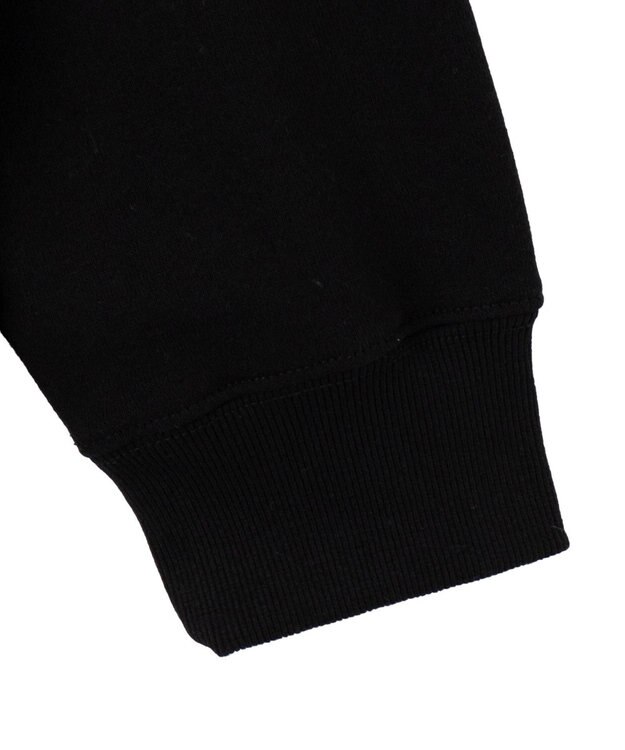 WEGO 【ユニセックス着用ITEM/裏起毛/SMLサイズ展開】リラックスフィットハートロゴプルオーバー ブラック