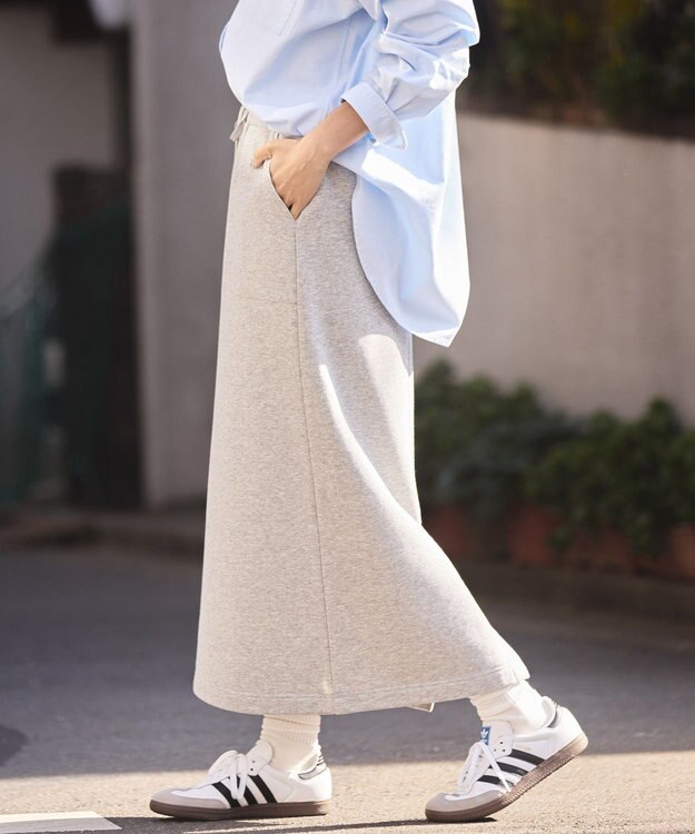 AMERICAN HOLIC 裏起毛スウェットタイトスカート Light Gray Mixture