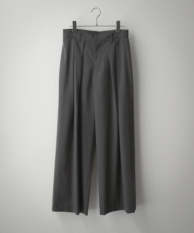 WEGO 【セットアップ対応】2タックバギースラックス グレーストライプ