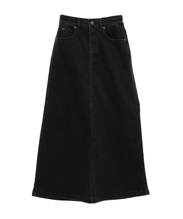 CRAFT STANDARD BOUTIQUE 裏起毛デニムＡラインスカート Black