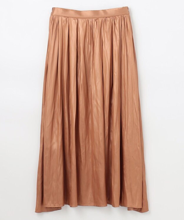 ANY 【ウエストゴム】チンツギャザースカート キャメル