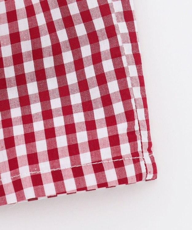 組曲 KIDS 【80-100㎝】ギンガム セットアップ レッド系3