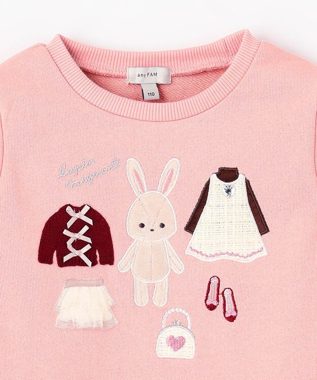 ANY KIDS クローゼットモチーフトレーナー ピンク