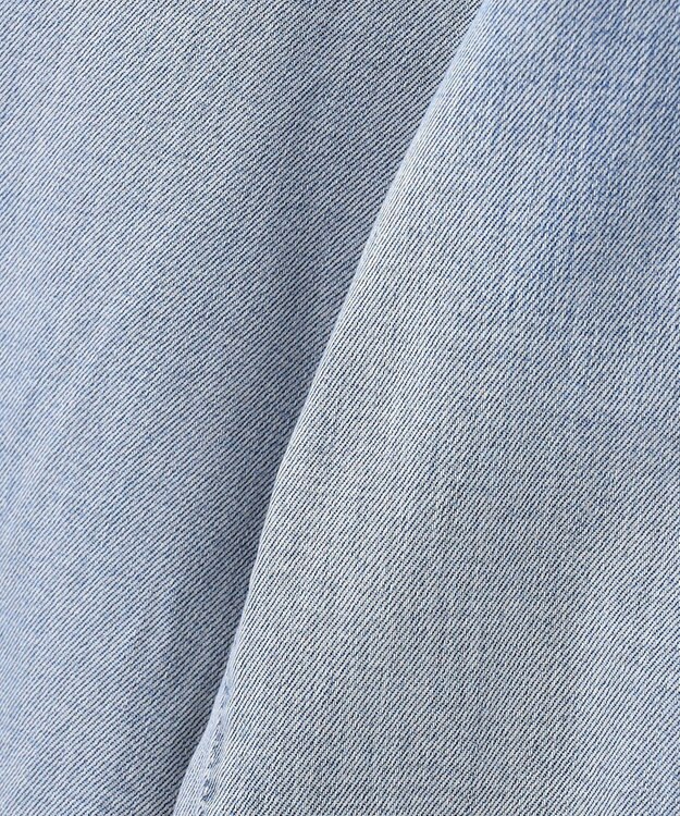 自由区 【洗える】ウスカルデニム カーブパンツ ライトインディゴ