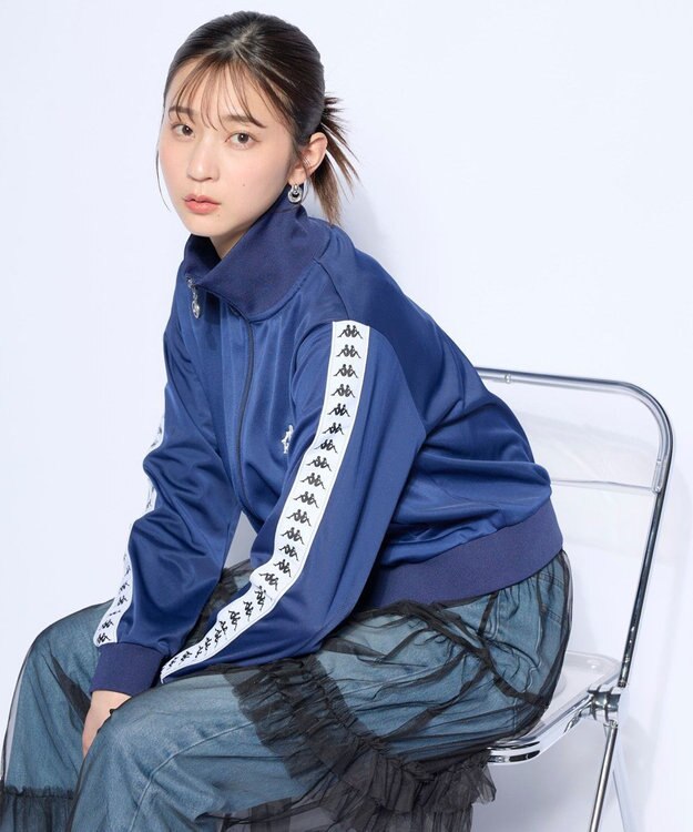 OP／FILA 【Kappa】バンダテープ ジャージトラックジャケット ネイビー