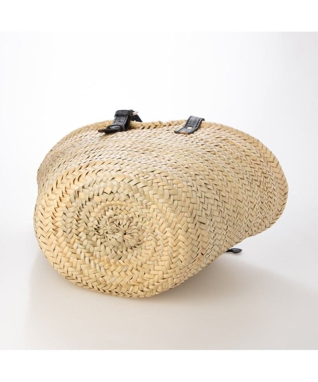 UNBILLION ペルケ perche / モロッコカゴ・牛革・バティック柄ドロストＬ ブラック