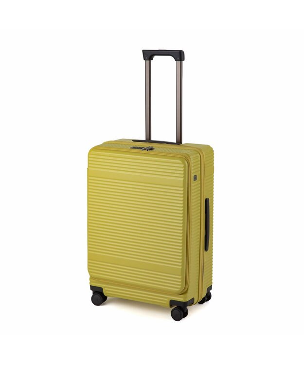 ACE BAGS & LUGGAGE ace. サルートン フロントオープンスーツケース M~Lサイズ 68～77L 05363 シトラスイエロー