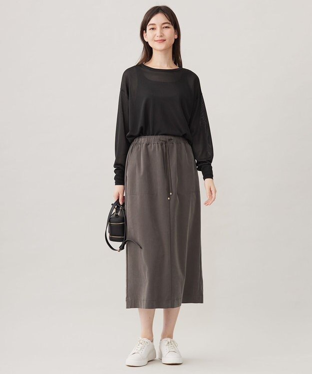 自由区 【洗える】シャイニールレックス ニット ブラック