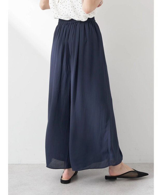 earth music&ecology 選べる丈スカーチョ Navy