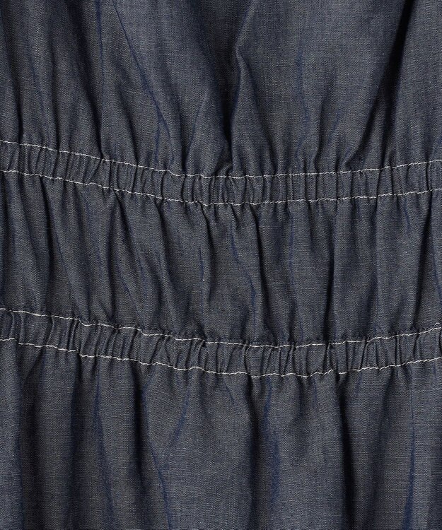 Feroux 【洗える】ラッフル ワンピース ブルー系