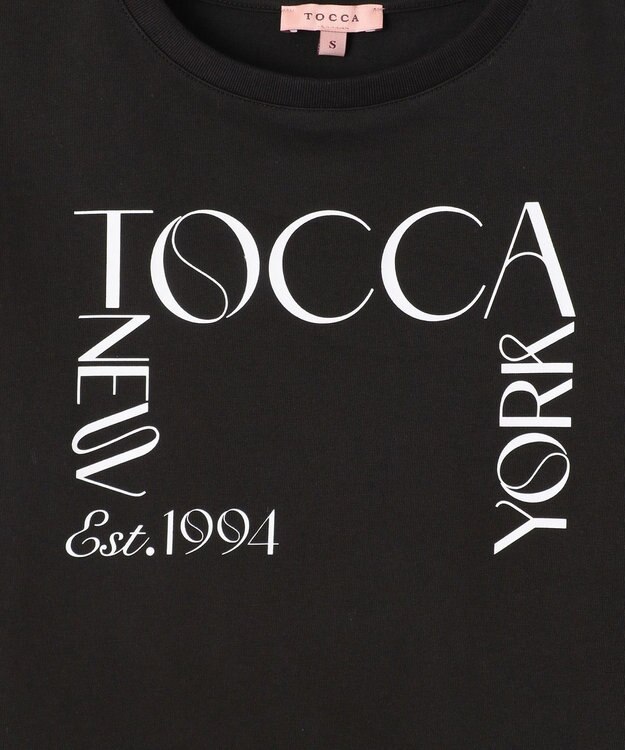 TOCCA 【接触冷感・UV90%以上カット・洗える】TNY LOGO Tシャツ ブラック系