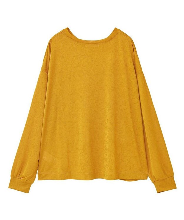 Green Parks シアーロゴ長袖プルオーバー Orange