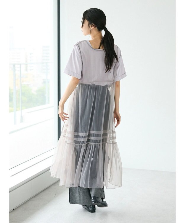 CRAFT STANDARD BOUTIQUE チュールジレワンピース Gray