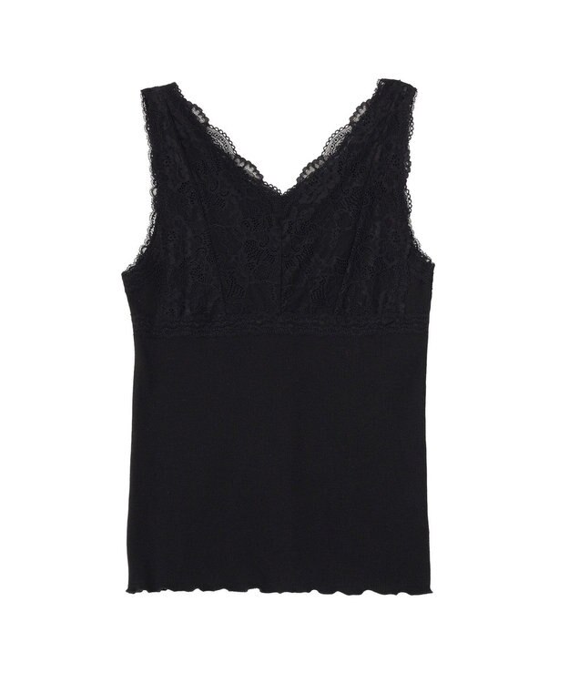 earth music&ecology 前後２ＷＡＹレースタンクトップ Black