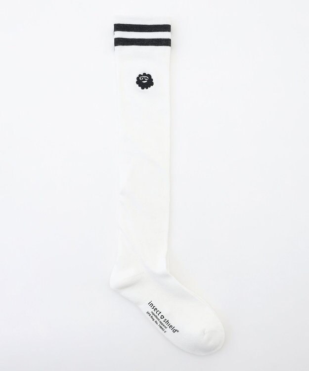 PW CIRCULUS 【虫よけ加工】【WOMEN】P-MOF ソックス ニーハイ丈 ゴルフウェア レディース ホワイト系