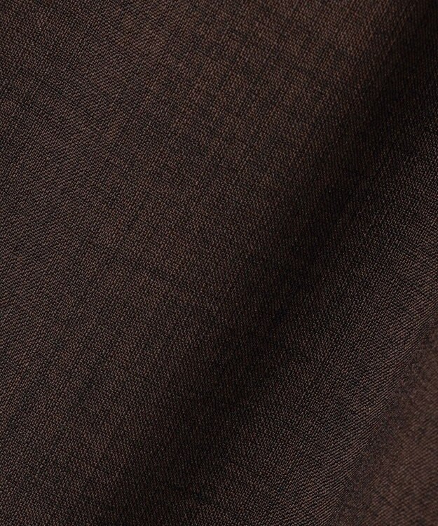 UNFILO MENS リネンライク イージーテーパード ブラウン