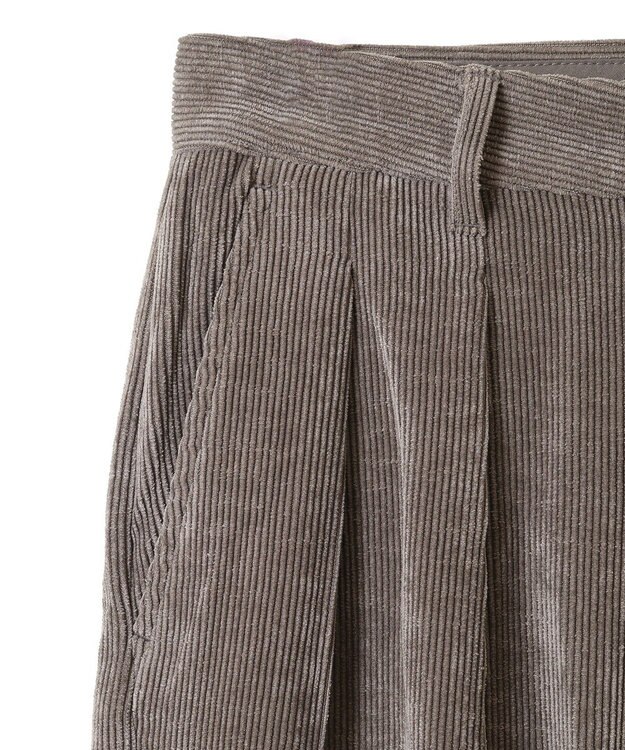 AMERICAN HOLIC コーデュロイタックワイドパンツ Mocha