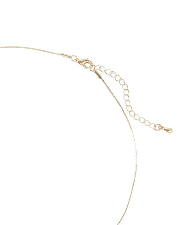 YECCA VECCA ガラスMIXロングネックレス Gold