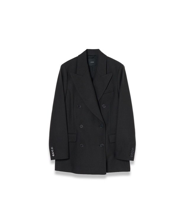 JOSEPH フランネルストレッチ　ジャケット Dark smoke