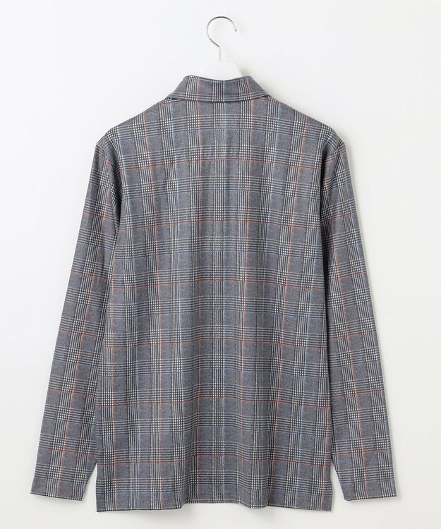 23区GOLF 【MEN】【吸水速乾/UVカット】タータンチェック柄長袖シャツ ネイビー系3