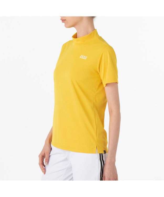 ZERO HALLIBURTON 【防透け】モックネックTシャツ 82834 W4S3 レディースゴルフ イエロー