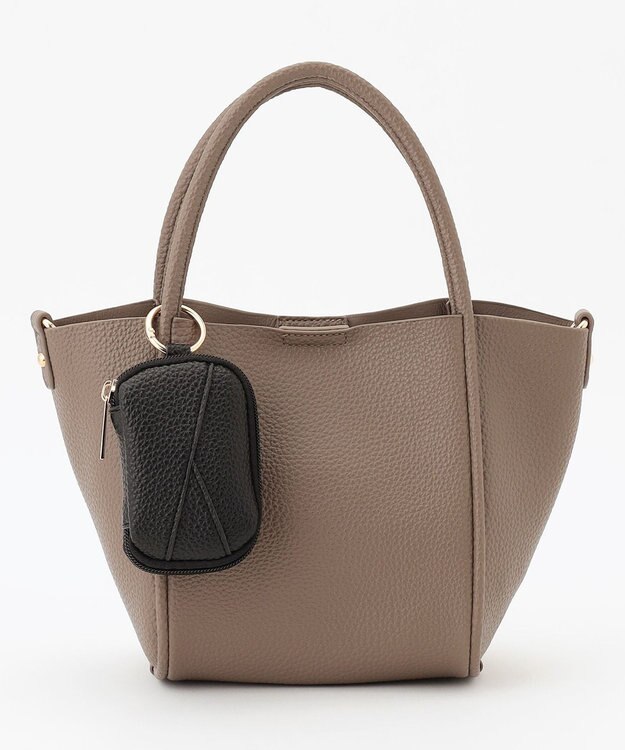 LA BAGAGERIE 【maison vert】 【軽量・ミニポーチ付き】２WAYトート ダークグレー