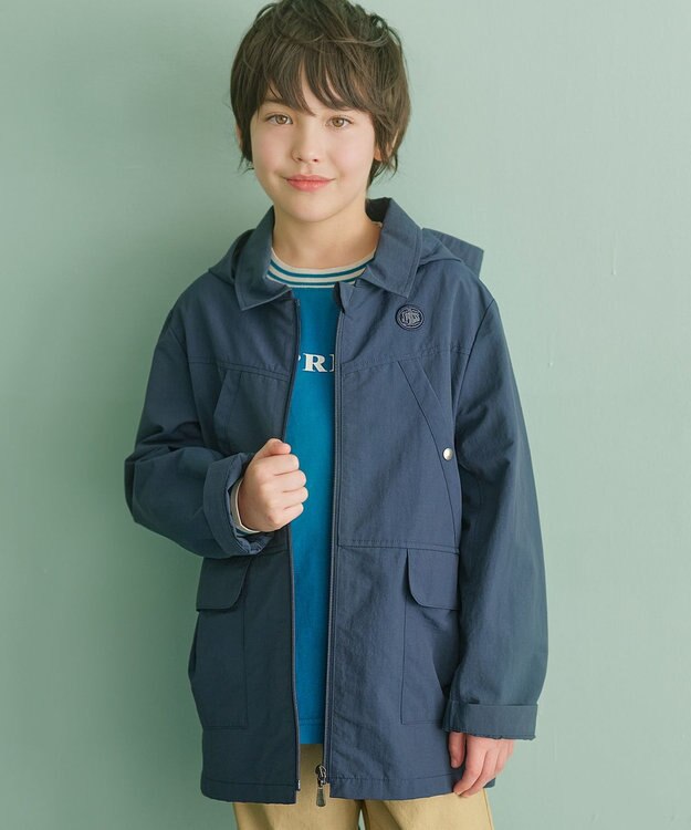 J.PRESS KIDS 【100-130cm】【撥水】マウンテンパーカー ネイビー系
