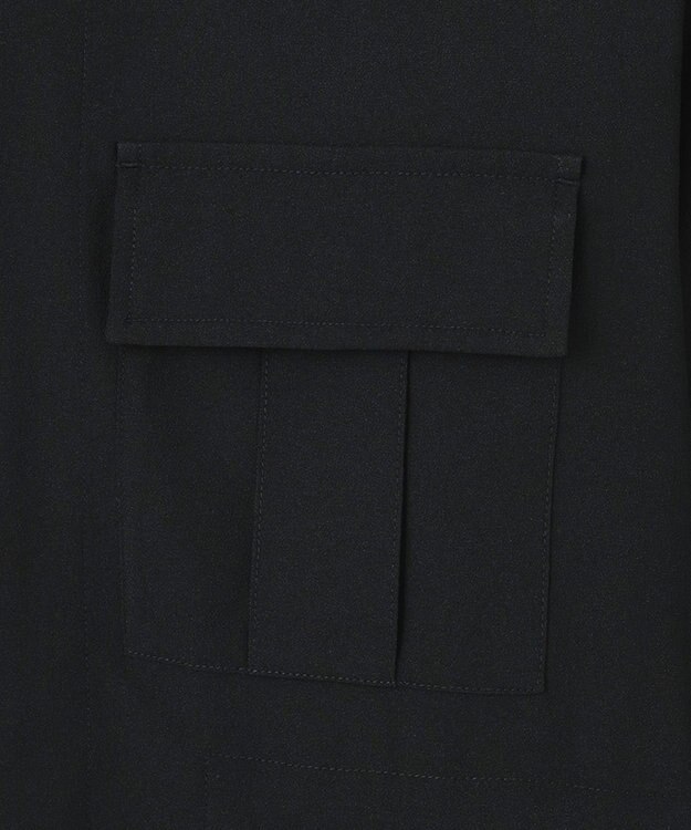 JOSEPH HOMME ライトストレッチアムンゼン ミリタリージャケット ブラック系