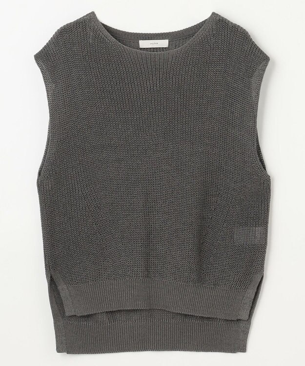 ANY L ギマノースリーブニット チャコール