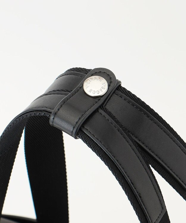 Y'SACCS ナイロン×リサイクルレザー　コンビマルチトート グレー