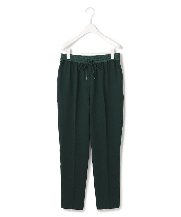 ICB L 【新色追加・WEB限定カラーあり・接触冷感・UVケア・速乾・防シワ・洗える】 FluidBackSatin  ドロストパンツ ディープパイン系