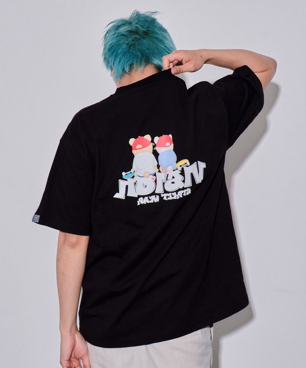 WEGO 【ユニセックス着用ITEM/MLサイズ展開】別注VISIONベアグラフィックT（SS） ブラック