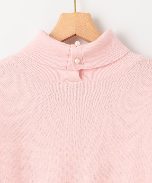 組曲 L 【2WAY・WEB限定】ウールカシミヤミックス ハイネックニット ピンク系