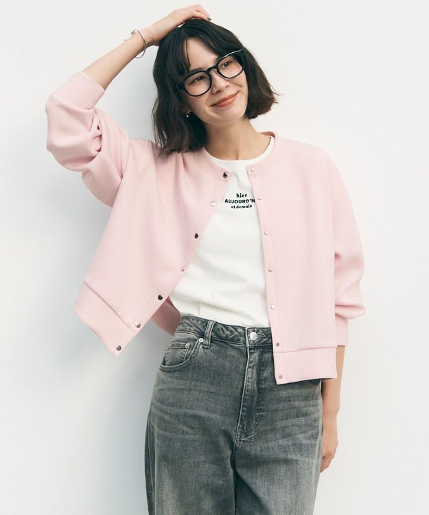 UNFILO BEAUTY FORM-T cotton ロゴ フレンチスリーブ Tシャツ オフ②