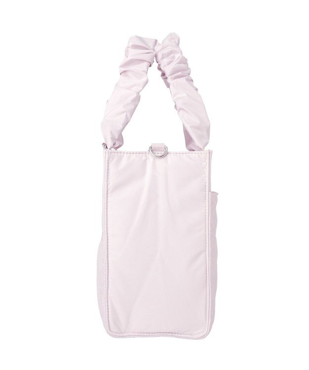 Maison de FLEUR ギャザーハンドル2Wayリボンキルティングトート Pink