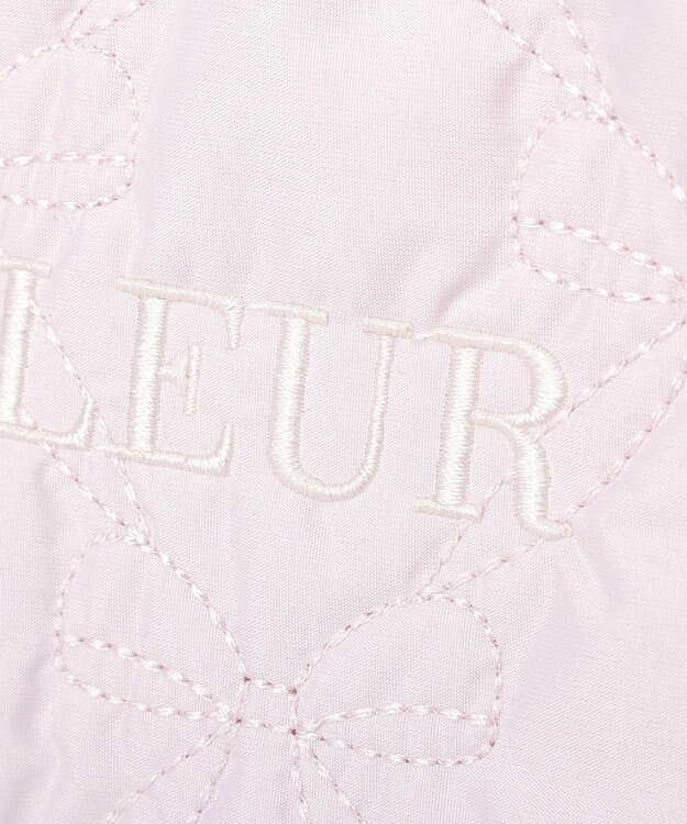 Maison de FLEUR ギャザーハンドル2Wayリボンキルティングトート Pink