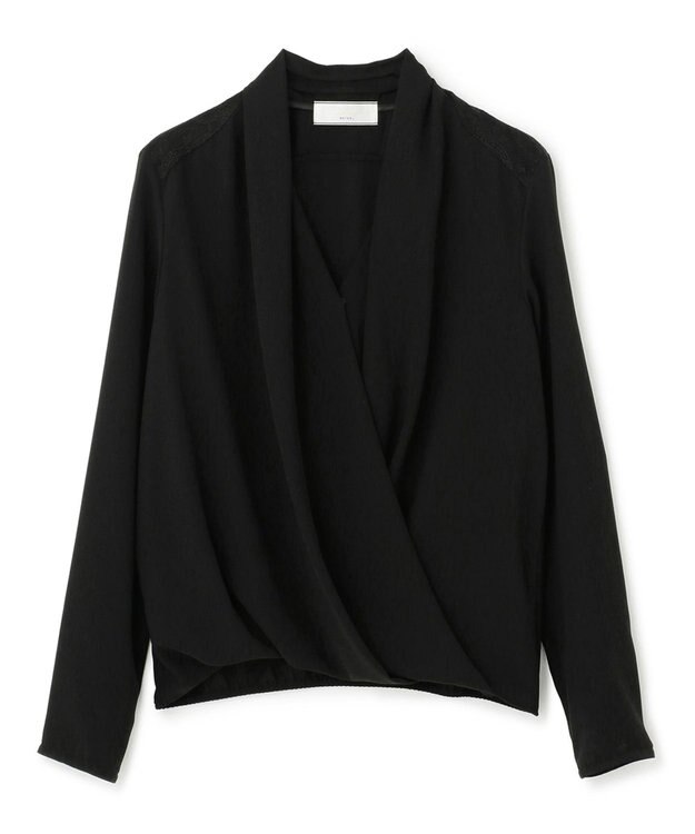 BEIGE， OLIVE / ロングスリーブブラウス Black