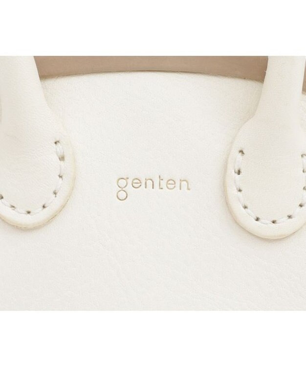 genten ミネルヴァキッコ 口金ショルダーバッグ アイボリー