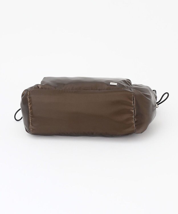 LA BAGAGERIE メタリックドロストポケット　ミニショルダーバッグ チョコ