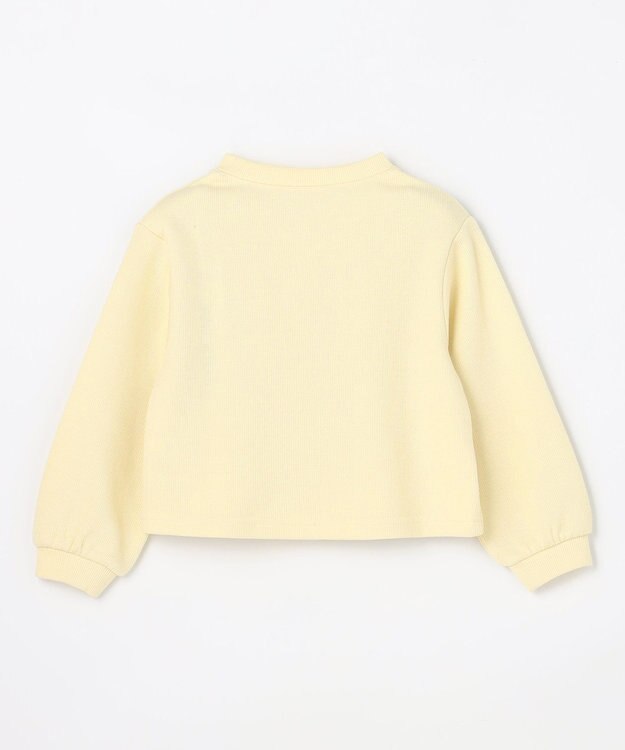 ANY KIDS 【洗濯機可能】スナップボタン カーディガン イエロー